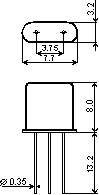 Monolithic Crystal Filter: FP2P6-1-13-70-20k